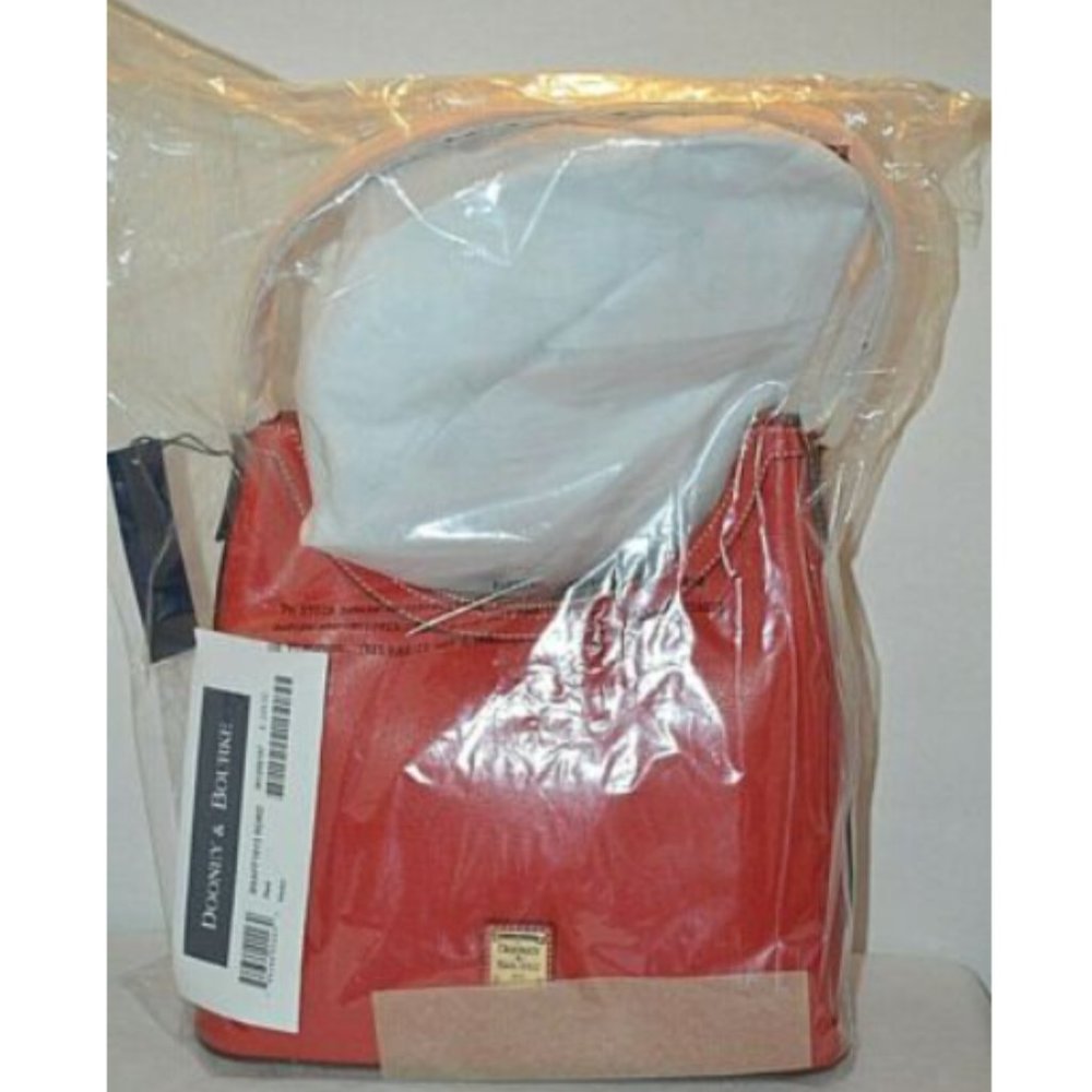 Dooney & Bourke Saffiano Italian Leather Red Bag - Picture 11 of 11